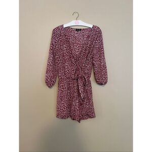 Dee Elle Floral Print Romper Woman’s Size Large One Piece